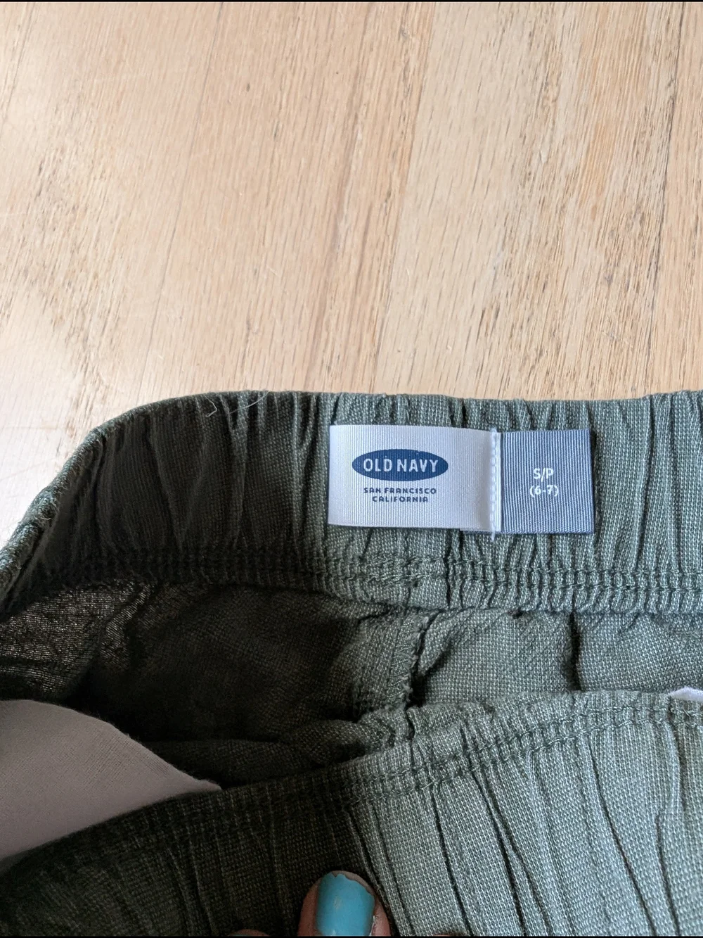 Old Navy Boys 3-Pack Shorts in Olive, Gray, and Striped Gray